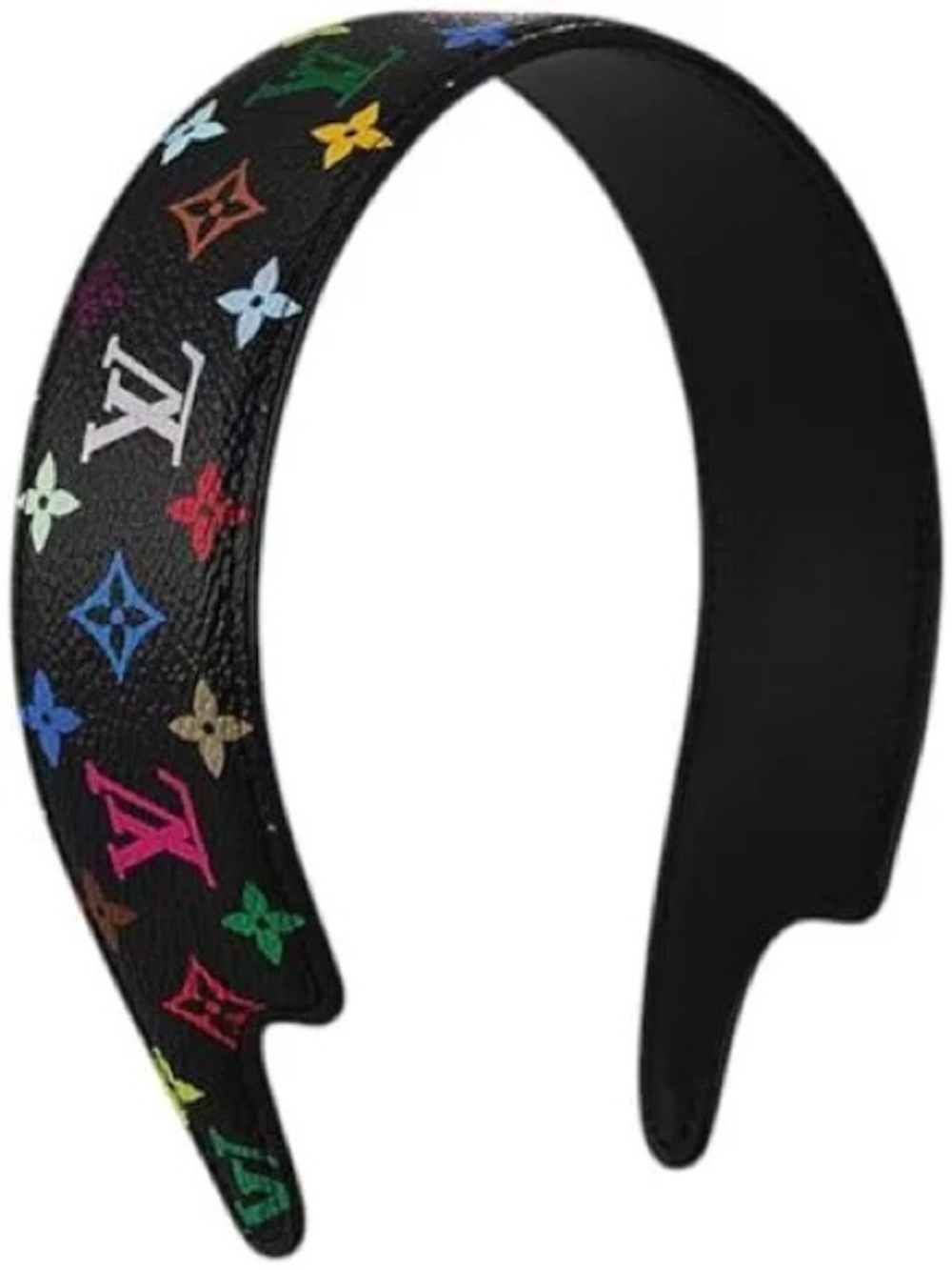 Louis Vuitton x Takashi Murakami Monogram Multicolor LV Outline Headband black